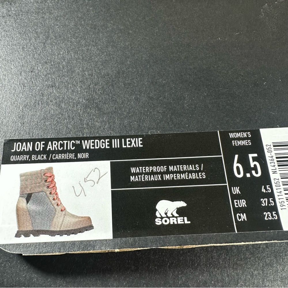 New Sorel Joan Of Arctic Wedge III Lexie Boots Women’s Size 6.5 - Picture 8 of 9
